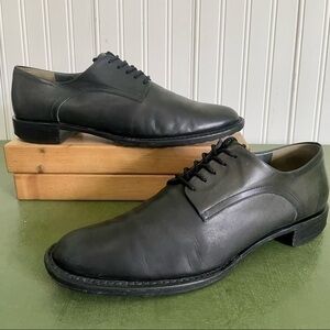 Jil Sander Oxfords in Gunmetal Leather *Italy*
